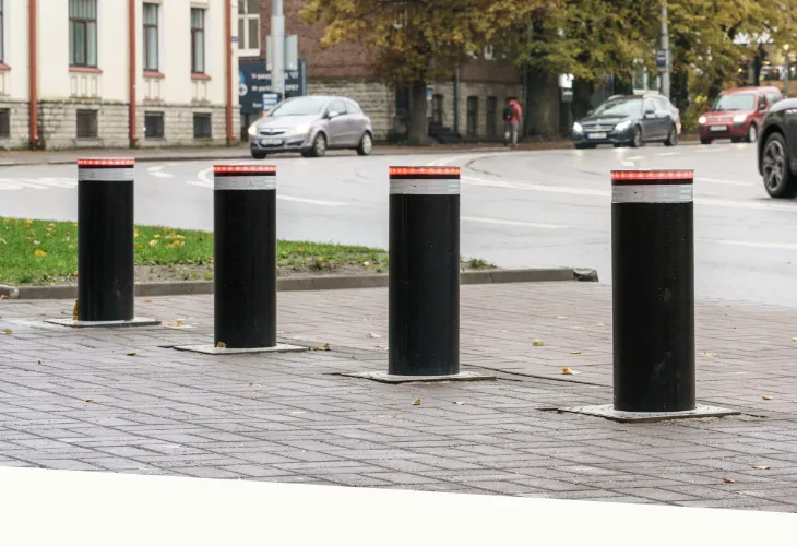 Bespoke Gate Solutions commercial automated bollards